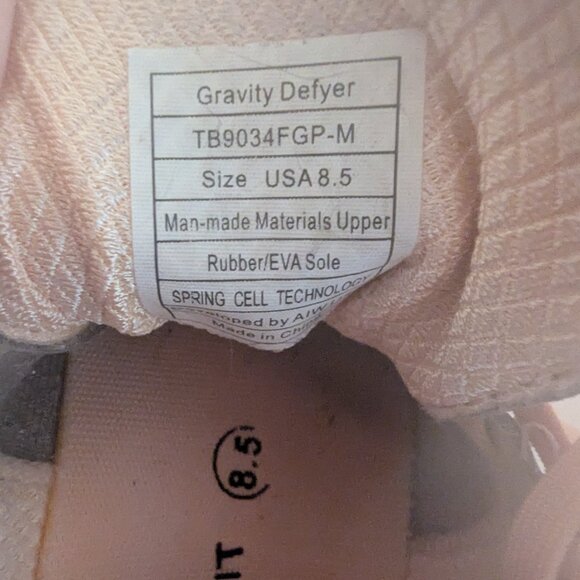 WOMENS GDEFY HYBRID EX - VERSOCLOUD VERSOSHOCK - SZ 8.5 - GRAY - Picture 13 of 13